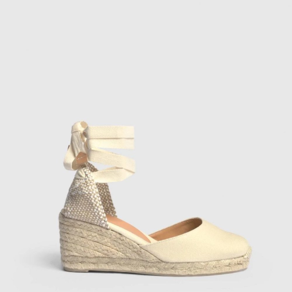 Castaner Wedged Espadrilles, Ivory